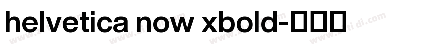 helvetica now xbold字体转换